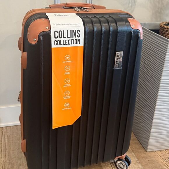 Miami CarryOn Collins 20” Expandable Retro Spinner Luggage suitcase travel bag - Picture 8 of 10